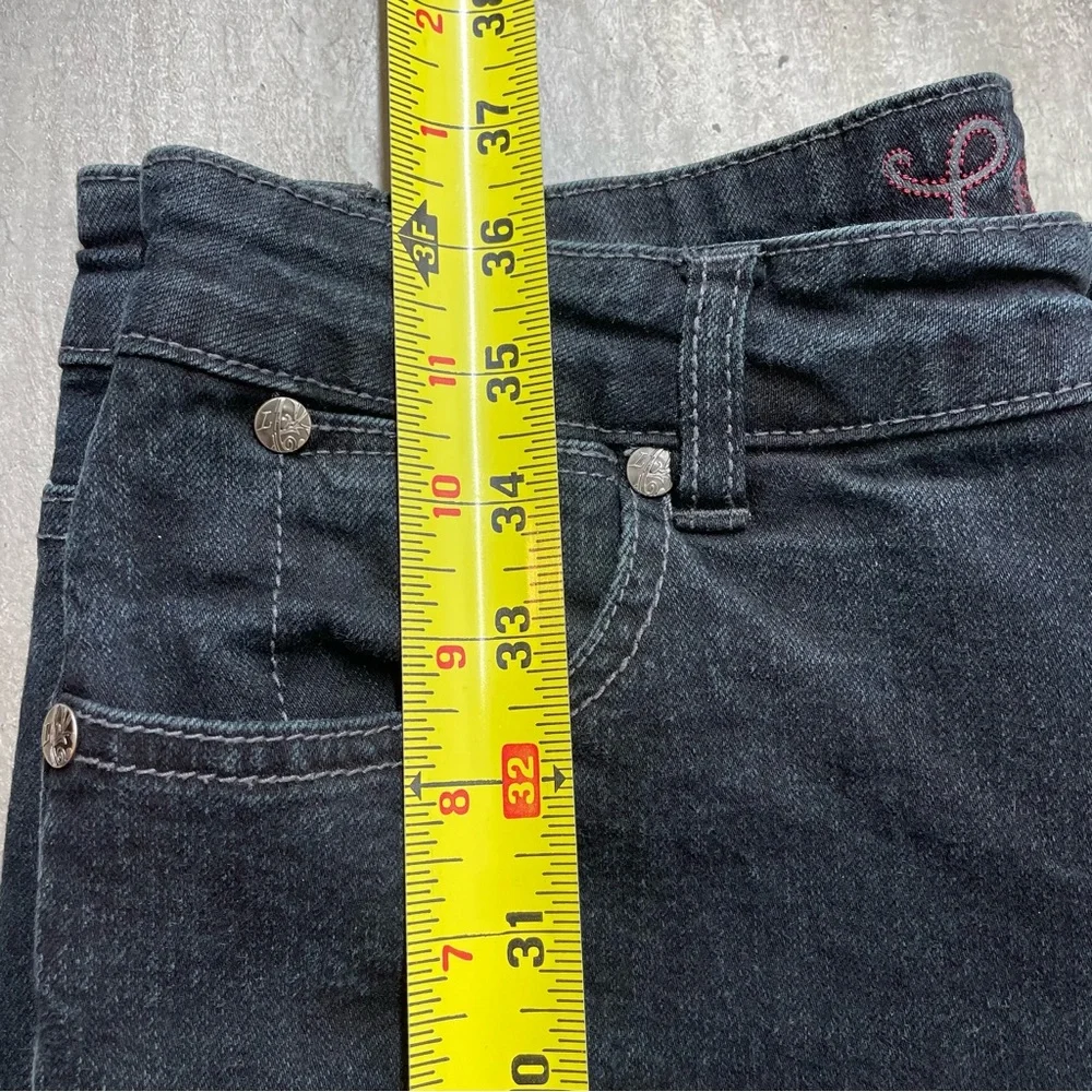 Lois Denim Straight Leg Jeans Womens 29 Black Excellent Stretch Mid Rise - Picture 11 of 11